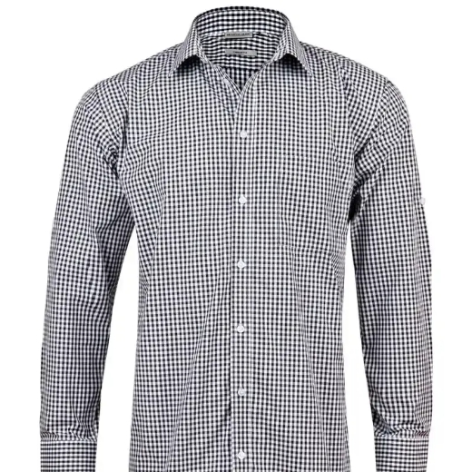 Picture of Winning Spirit, Mens Gingham Check L/S Shirt